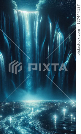 [手機桌布] 瀑布流淌的星星之聲 127444157