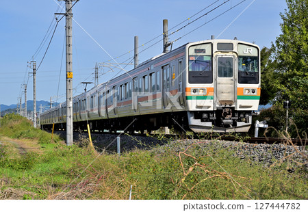 鐵路 JR東日本：兩毛線211系列桐生站至岩宿站 127444782