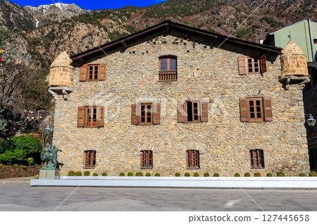 Casa de la Vall in Andorra la Vella, Andorra. It is former headquarters of the General Council of Andorra Casa de la Vall in Andorra la Vella, Andorra. It is former headquarters of the General Council of Andorra 127445658