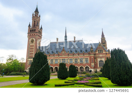 Peace Palace is an international law administrative building in The Hague, the Netherlands 127445691