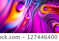 A close up of a purple and orange abstract background 127446400