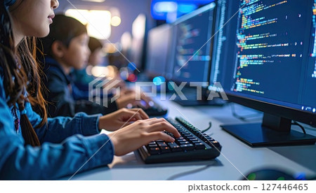 《AI Image》Children programming 127446465