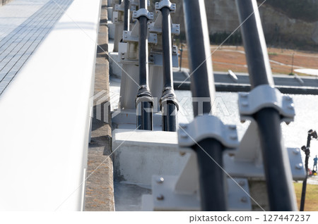 Cable anchorage of inclined bridge Cable anchorage of inclined bridge 127447237