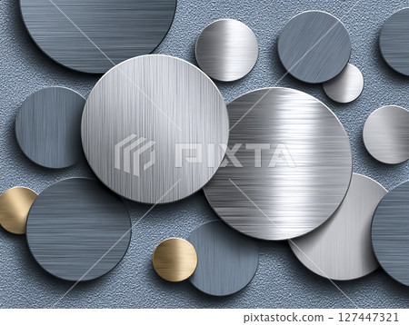 圓形金屬背景材料 127447321