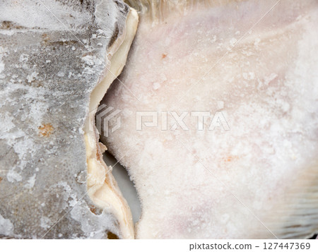 Frozen flounder. Frozen flounder. 127447369