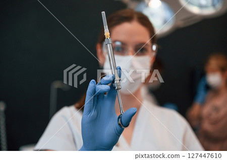 Doctor in the stomatological cabinet Doctor in the stomatological cabinet 127447610