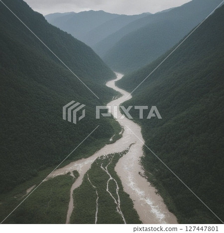 無人機從上空拍攝的風景 127447801