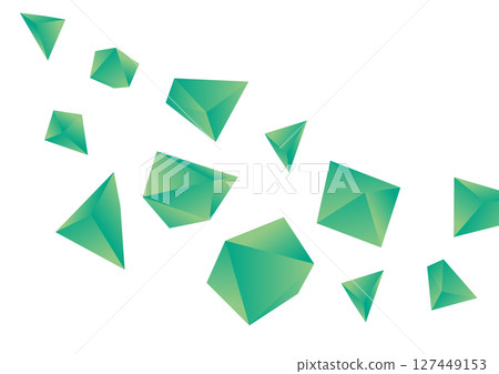 Simple polyhedron illustration material 127449153