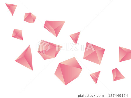 Simple polyhedron illustration material 127449154