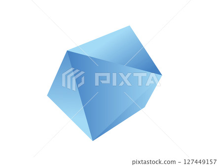 Simple polyhedron illustration material 127449157