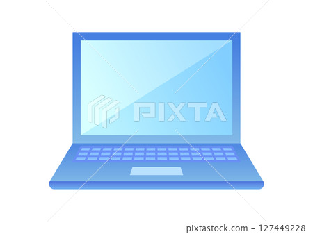 Flat computer illustration material 127449228