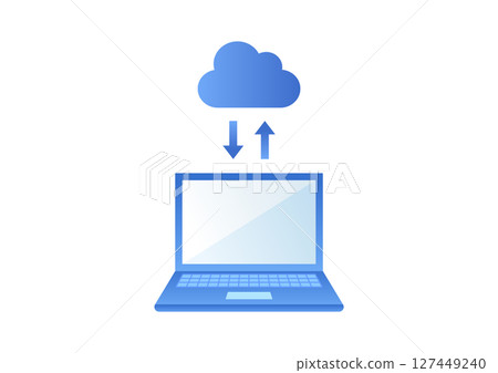 Simple cloud image material 127449240