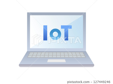 Simple IoT illustration material 127449246