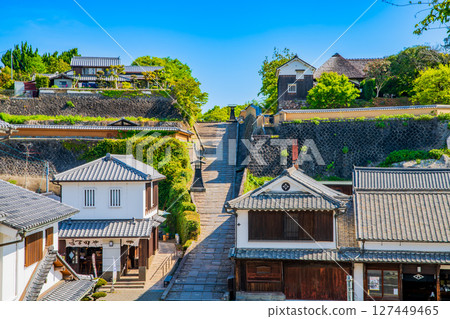 大分縣杵築市的街道景觀 127449465