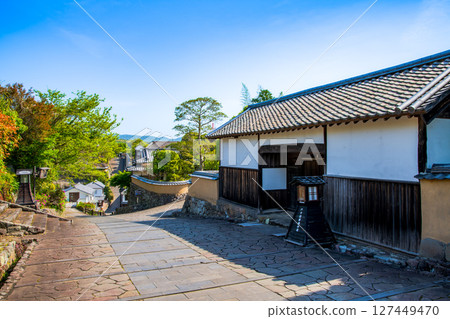 大分縣杵築市的街道景觀 127449470