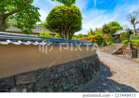 大分縣杵築市的街道景觀 127449473