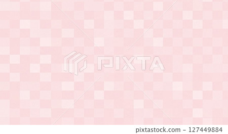 Soft pink check pattern 127449884