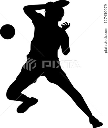 乒乓球剪影 127450079