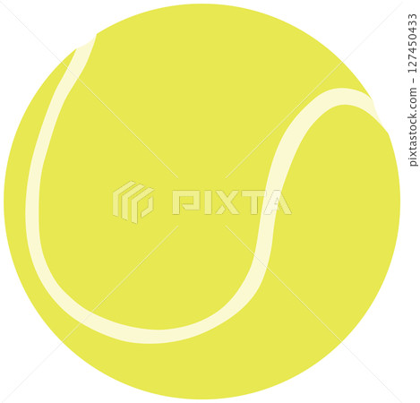 Tennis ball illustration vector material Tennis ball illustration vector material 127450433