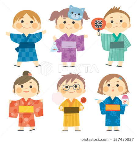 兒童浴衣套裝 127450827