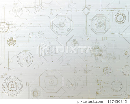 Geometric pattern and iron plate background material 127450845