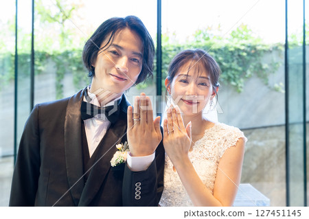 Wedding Ceremony Ring Exchange Wedding Ceremony Ring Exchange 127451145