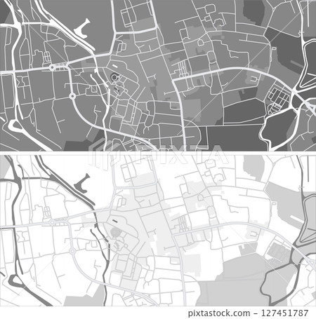 Layered editable vector illustration outline of Oxford,Britain. 127451787