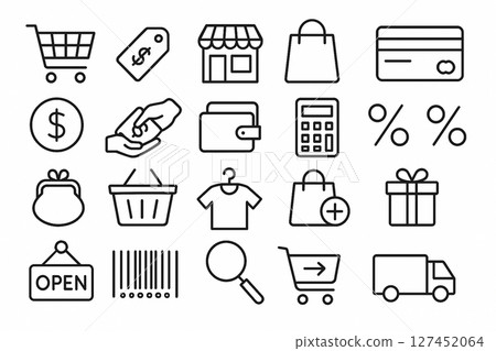 平購物圖示集 平購物圖示集 127452064