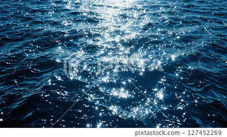 Guided by the sparkling, swaying surface of the sea Guided by the sparkling, swaying surface of the sea 127452269