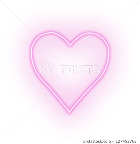 柔和閃耀的霓虹心 柔和閃耀的霓虹心 127452762