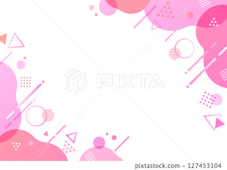 Cute pop geometric background material Cute pop geometric background material 127453104