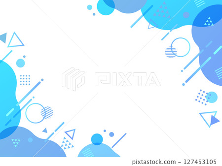 Cute pop geometric background material Cute pop geometric background material 127453105
