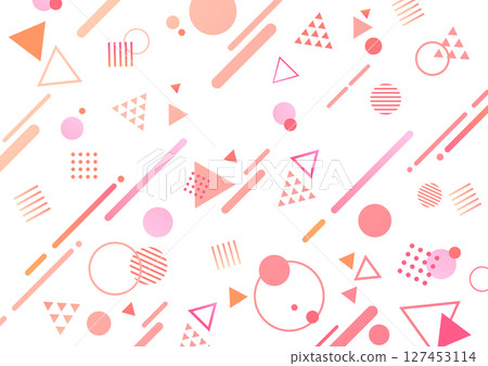 Cute pop geometric background material Cute pop geometric background material 127453114