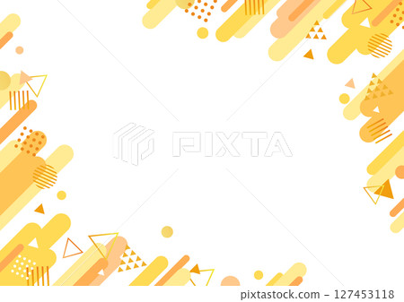 可愛流行幾何背景素材 127453118