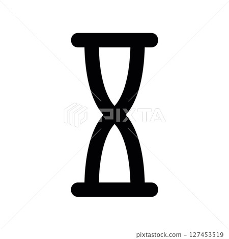 Simple vector icon hourglass 127453519