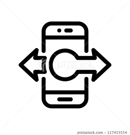 Simple vector icon smartphone 127453554