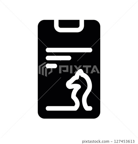 Simple vector icon chess game recordings Simple vector icon chess game recordings 127453613