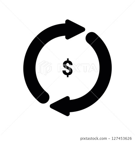 Simple vector icon money exchange 127453626