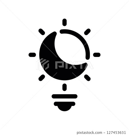 Simple vector icon bulb 127453631