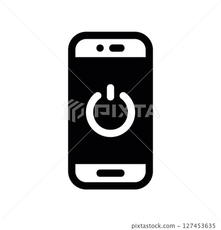 Simple vector icon smartphone Simple vector icon smartphone 127453635