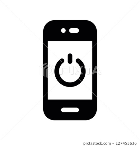 Simple vector icon smartphone Simple vector icon smartphone 127453636