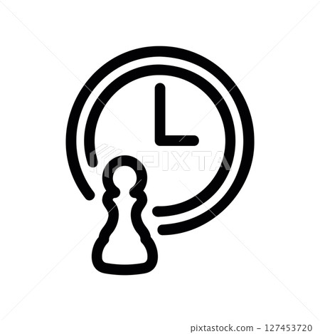 Simple vector icon chess, pawness Simple vector icon chess, pawness 127453720