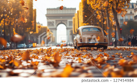 triomphe background scene depth field foreground 127454984