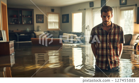 man room waters surface wears shirt man room waters surface wears shirt 127455885