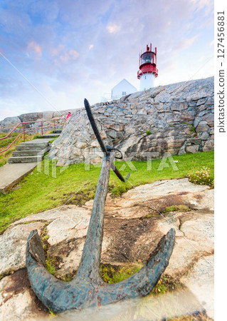 Lindesnes Lighthouse in Norway Lindesnes Lighthouse in Norway 127456881