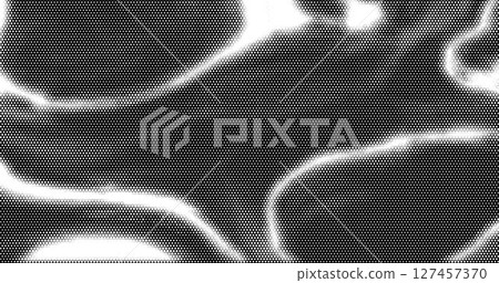 Abstract geometric black and white graphic design print halftone pattern. Vector illustration. 127457370