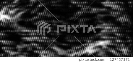 Abstract geometric black and white graphic design print halftone pattern. Vector illustration. 127457371