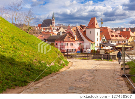 View of Cesky Krumlov, Czech Republic View of Cesky Krumlov, Czech Republic 127458507