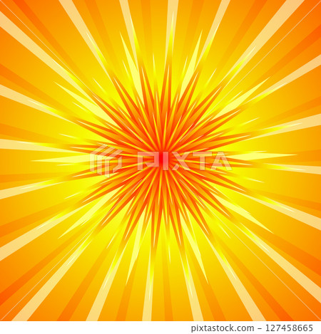 Background glow yellow orange. hand drawing. Not AI, Vector illustration 127458665
