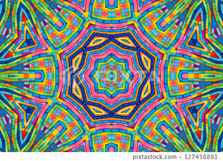 Abstract background with bright colorful pattern 127458891